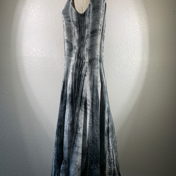 Viviana Uchitel Silk aquarelle Midi Dress Sz 1 NWT - Picture 3 of 7